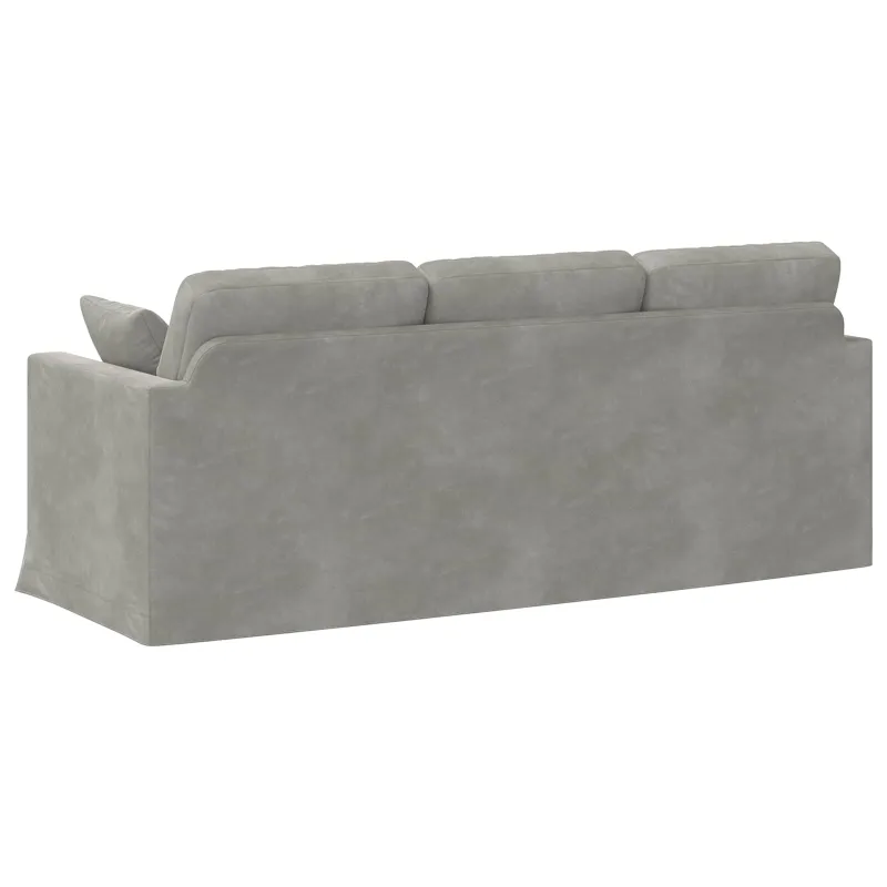 Sofa Šviesiai pilka 198 x 78 x 80 cm Aksomas