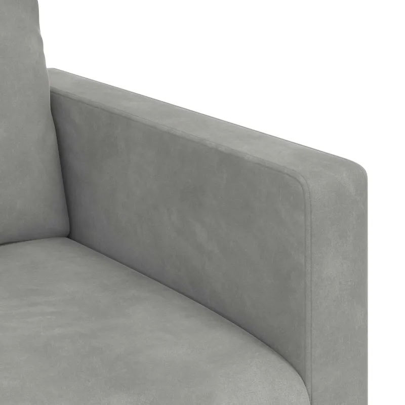 Sofa Šviesiai pilka 198 x 78 x 80 cm Aksomas