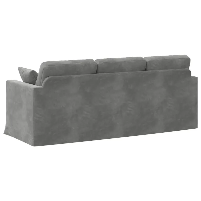 Sofa Tamsiai pilka 198 x 78 x 80 cm Aksomas