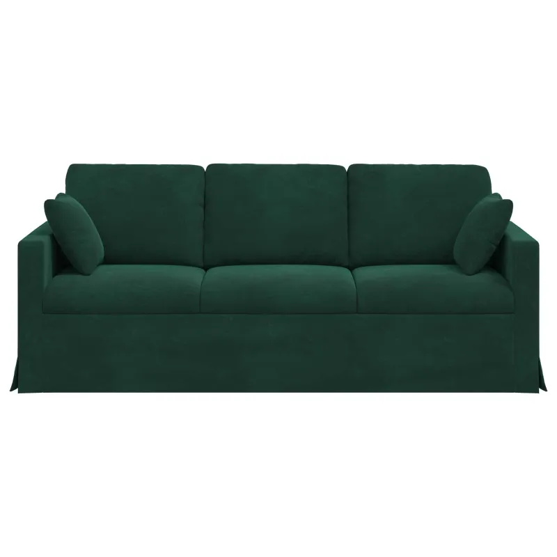 Sofa Tamsiai žalia 198 x 78 x 80 cm Aksomas