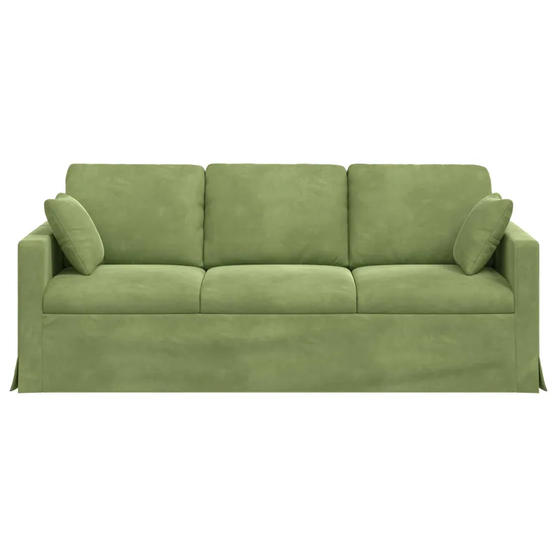 Sofa Šviesiai žalia 198 x 78 x 80 cm Aksomas