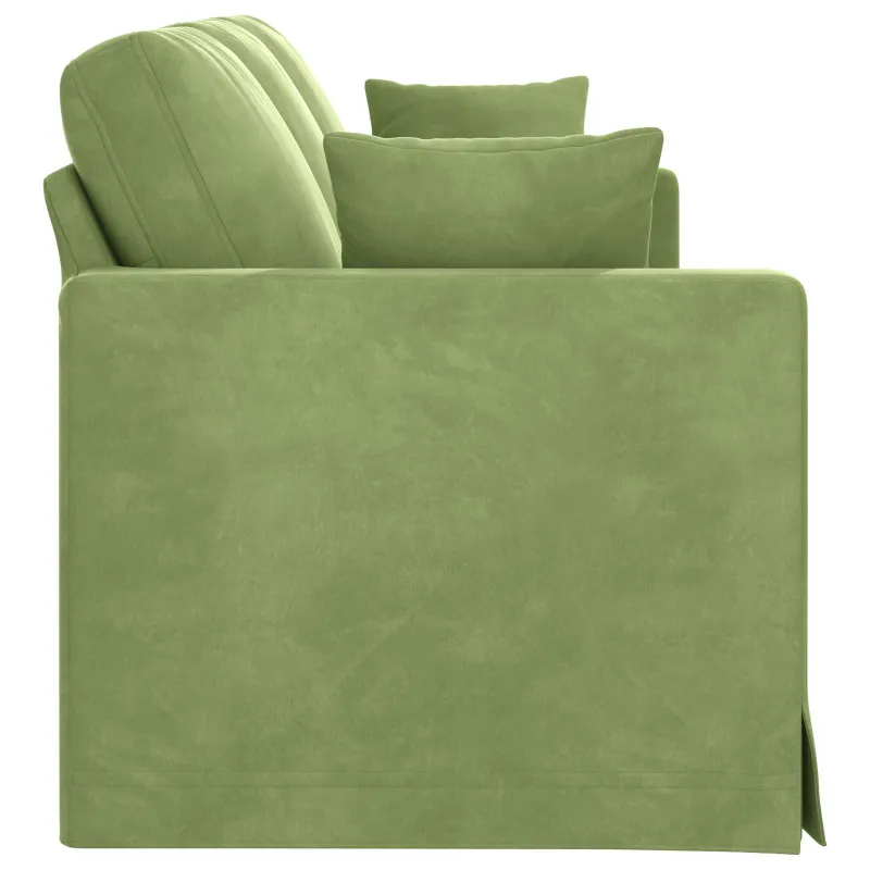 Sofa Šviesiai žalia 198 x 78 x 80 cm Aksomas