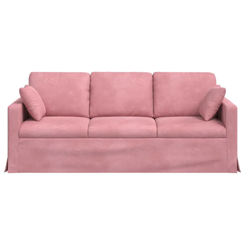 Sofa Rožinė 198 x 78 x 80 cm Aksomas