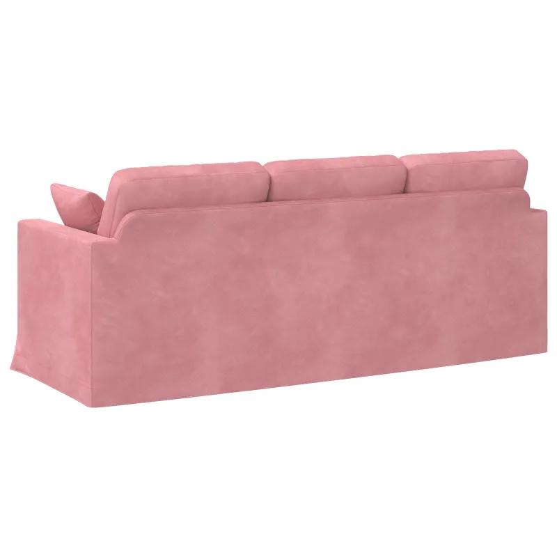Sofa Rožinė 198 x 78 x 80 cm Aksomas