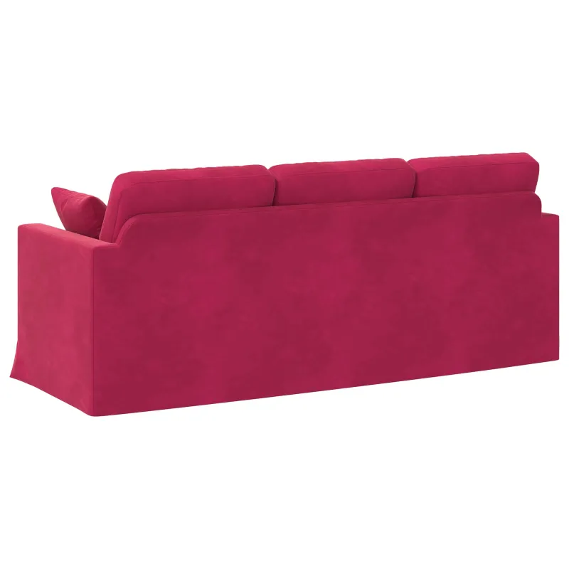 Sofa Vyno raudona 198 x 78 x 80 cm Aksomas
