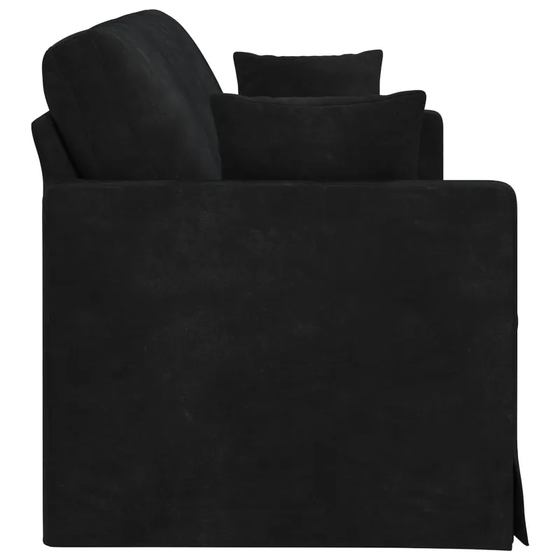 Sofa Juoda 198 x 78 x 80 cm Aksomas