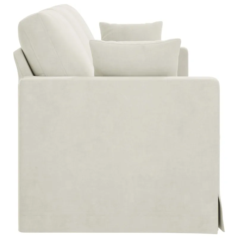 Sofa Kreminė 198 x 78 x 80 cm Aksomas