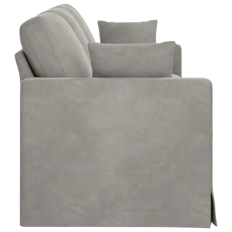 Sofa Šviesiai pilka 228 x 78 x 80 cm Aksomas