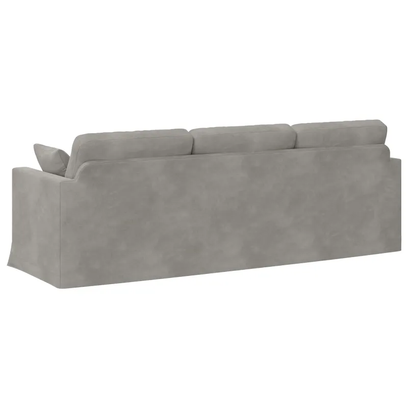Sofa Šviesiai pilka 228 x 78 x 80 cm Aksomas