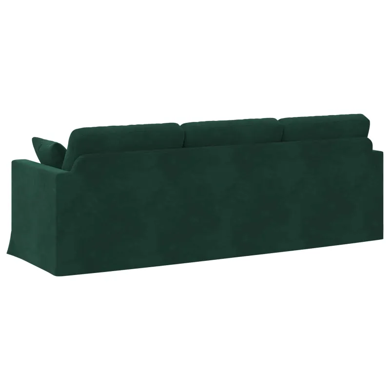 Sofa Tamsiai žalia 228 x 78 x 80 cm Aksomas