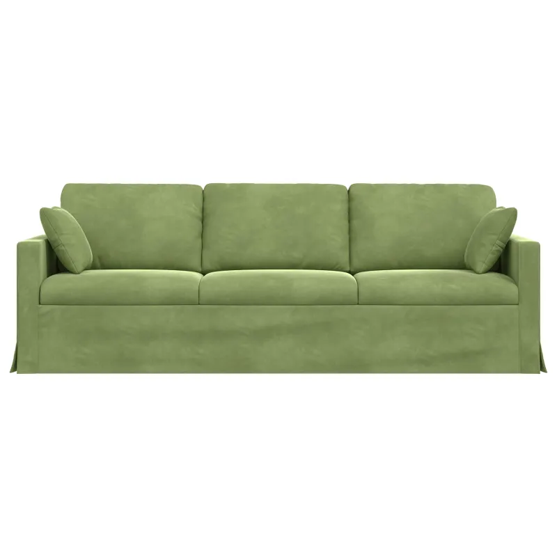 Sofa Šviesiai žalia 228 x 78 x 80 cm Aksomas
