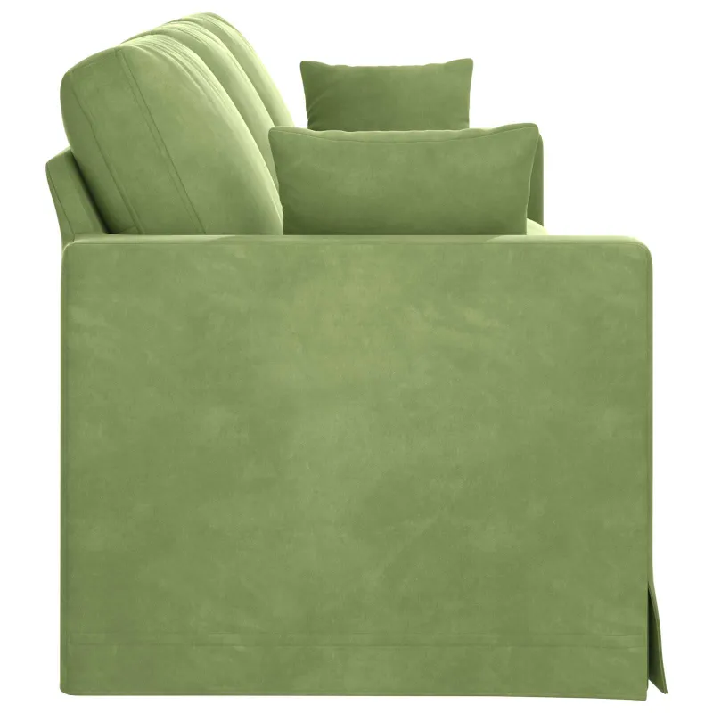Sofa Šviesiai žalia 228 x 78 x 80 cm Aksomas