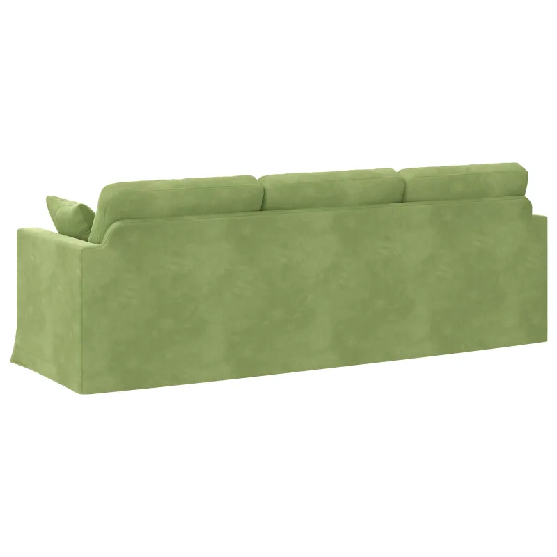 Sofa Šviesiai žalia 228 x 78 x 80 cm Aksomas