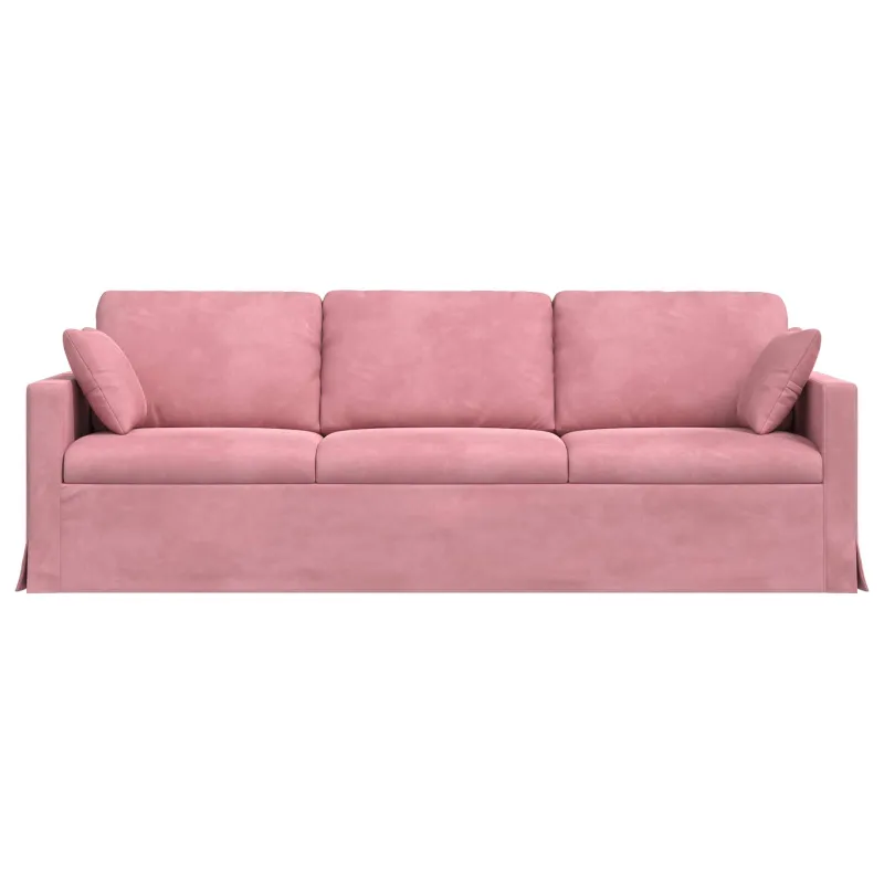 Sofa Rožinė 228 x 78 x 80 cm Aksomas