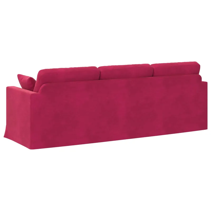 Sofa Vyno raudona 228 x 78 x 80 cm Aksomas