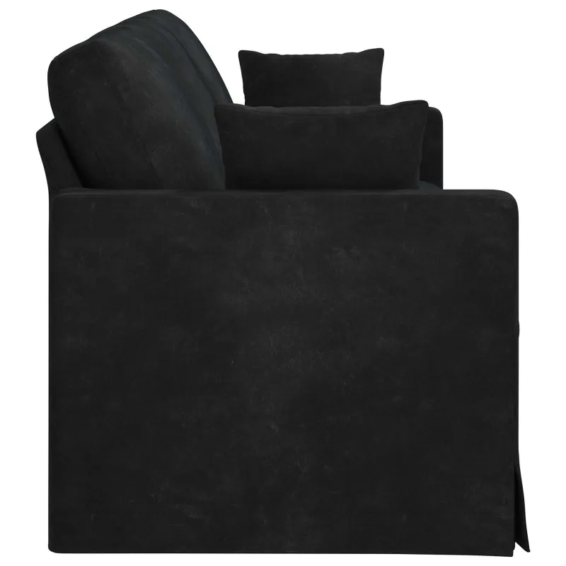 Sofa Juoda 228 x 78 x 80 cm Aksomas