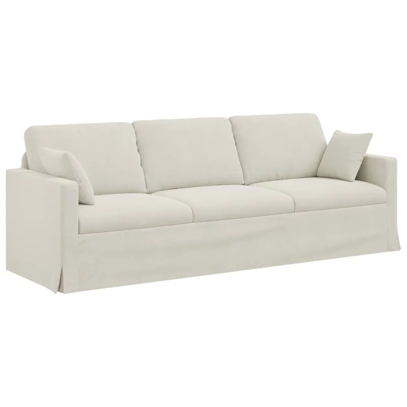 Sofa Kreminė 228 x 78 x 80 cm Aksomas
