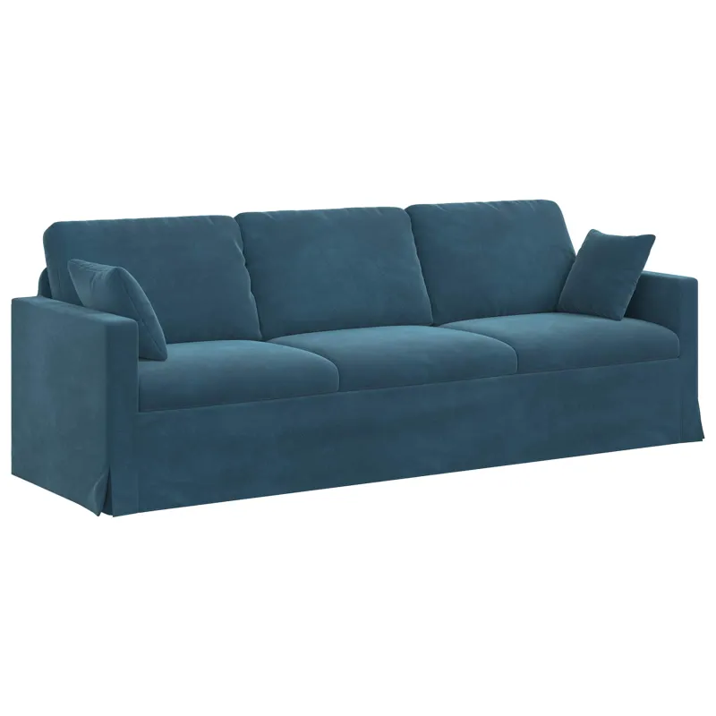 Sofa Mėlyna 228 x 78 x 80 cm Aksomas