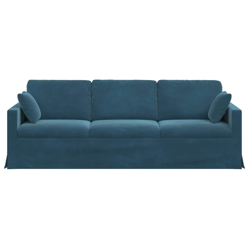 Sofa Mėlyna 228 x 78 x 80 cm Aksomas