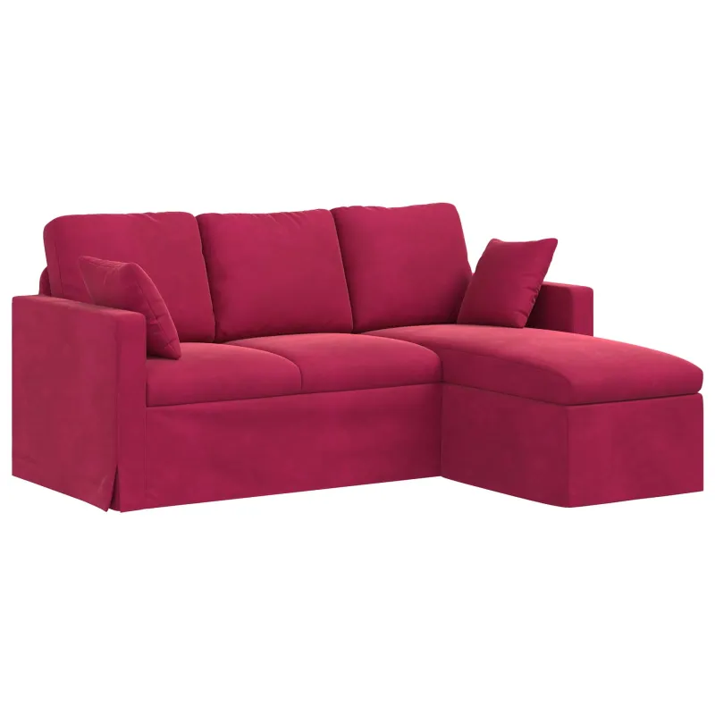 Sofa Vyno raudona 178 x 134 x 80 cm Aksomas