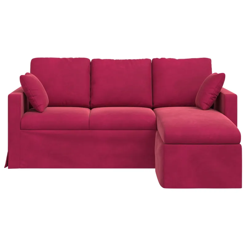 Sofa Vyno raudona 178 x 134 x 80 cm Aksomas