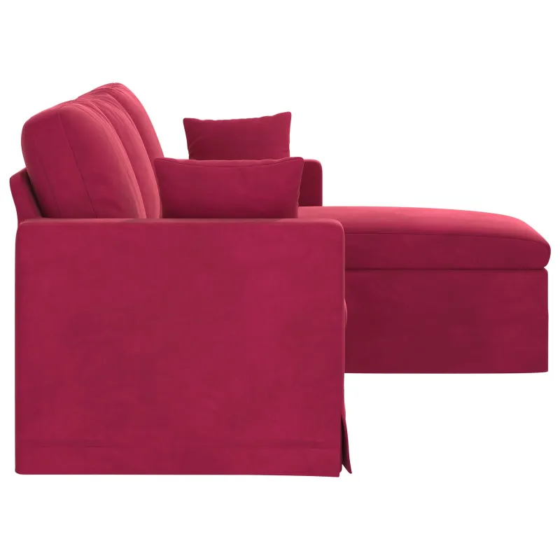 Sofa Vyno raudona 178 x 134 x 80 cm Aksomas