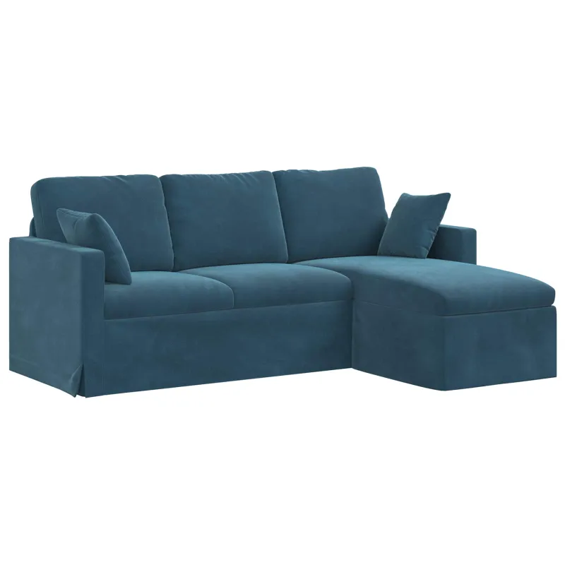 Sofa Mėlyna 198 x 134 x 80 cm Aksomas
