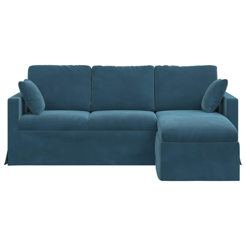 Sofa Mėlyna 198 x 134 x 80 cm Aksomas