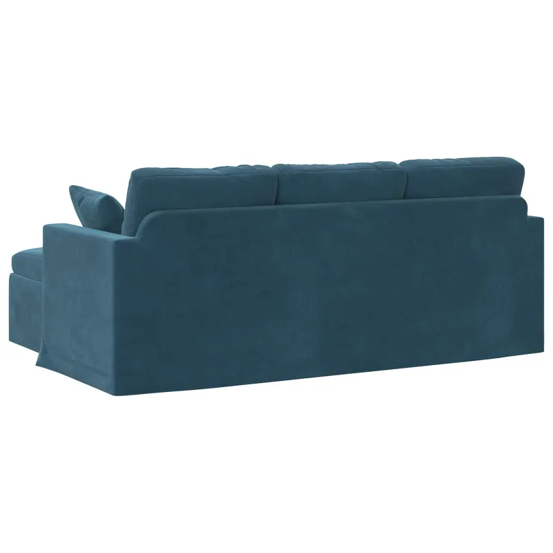 Sofa Mėlyna 198 x 134 x 80 cm Aksomas