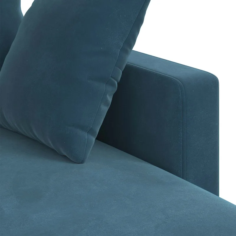 Sofa Mėlyna 198 x 134 x 80 cm Aksomas