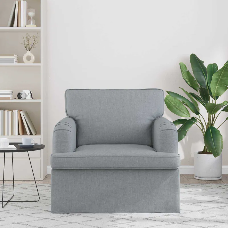 Sofa Šviesiai pilka 84 x 80 x 85 cm audinys