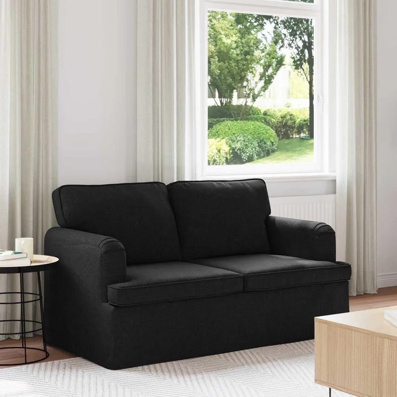 Sofa Juoda 144 x 80 x 85 cm audinys