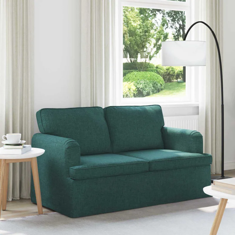 Sofa Tamsiai žalia 144 x 80 x 85 cm audinys