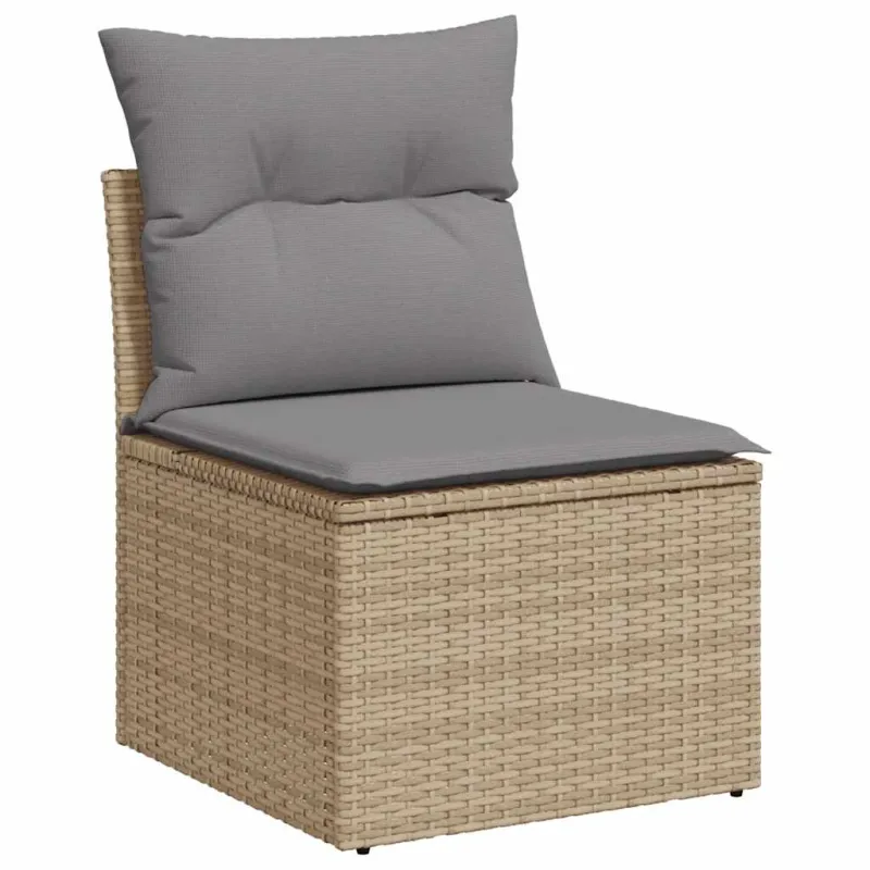 Sofakokonaisuus tyynyine, 7 osaa, hiekka, polyrataani
