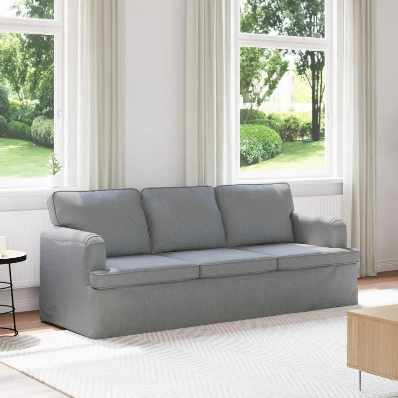 Sofa Šviesiai pilka 201 x 80 x 85 cm audinys