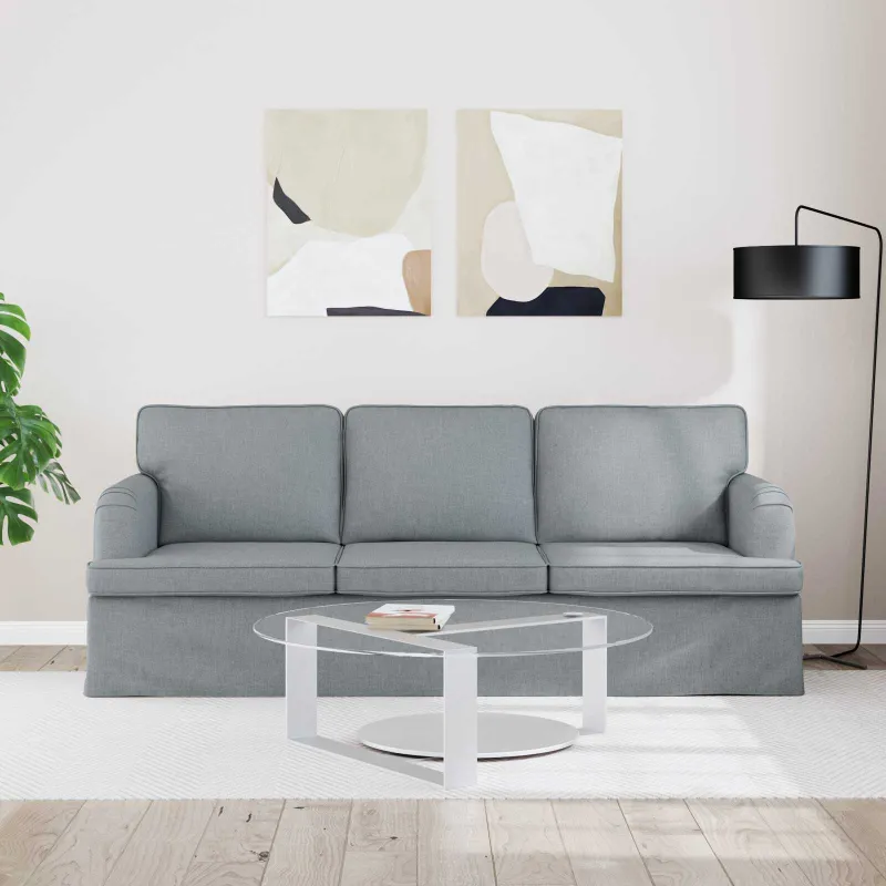 Sofa Šviesiai pilka 201 x 80 x 85 cm audinys