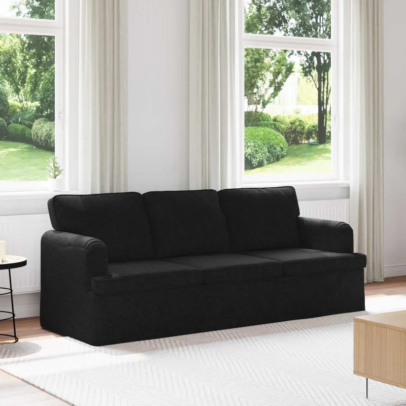 Sofa Juoda 201 x 80 x 85 cm audinys