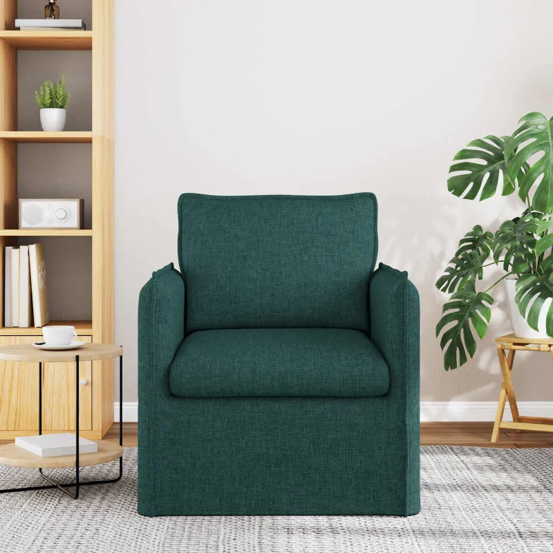 Sofa Tamsiai žalia 75 x 82 x 85 cm audinys