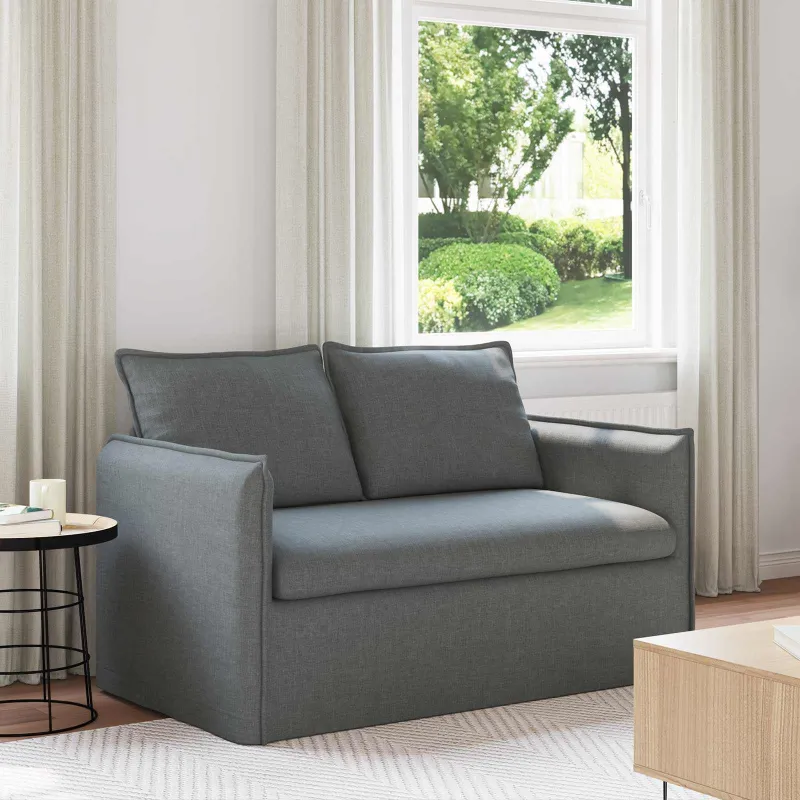 Sofa Tamsiai pilka 136 x 82 x 85 cm audinys