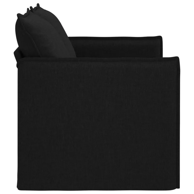 Sofa Juoda 136 x 82 x 85 cm audinys