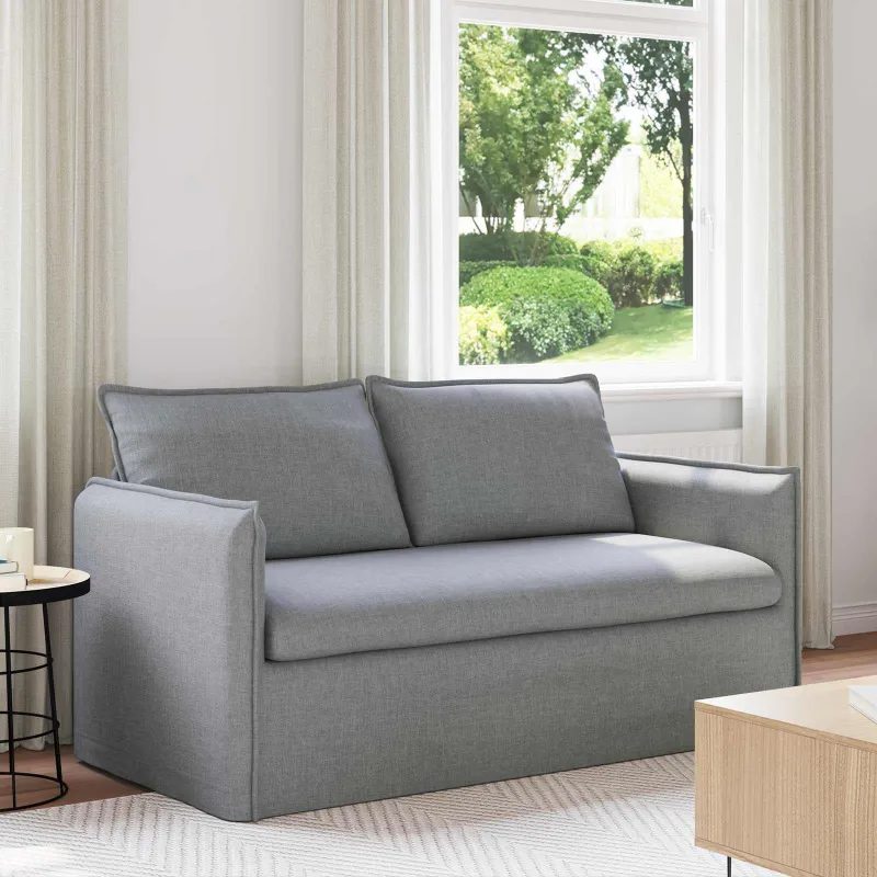 Sofa Šviesiai pilka 156 x 82 x 85 cm audinys