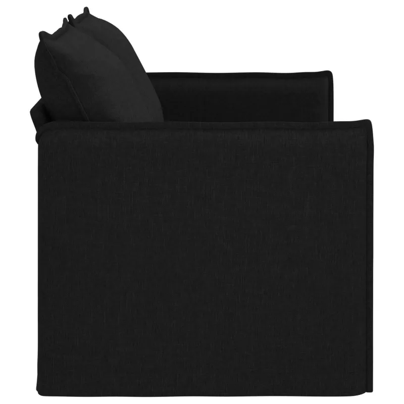 Sofa Juoda 156 x 82 x 85 cm audinys