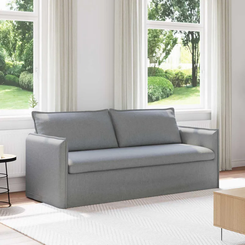 Sofa Šviesiai pilka 196 x 82 x 85 cm audinys
