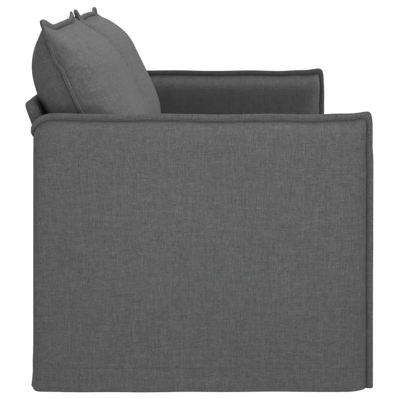 Sofa Tamsiai pilka 196 x 82 x 85 cm audinys