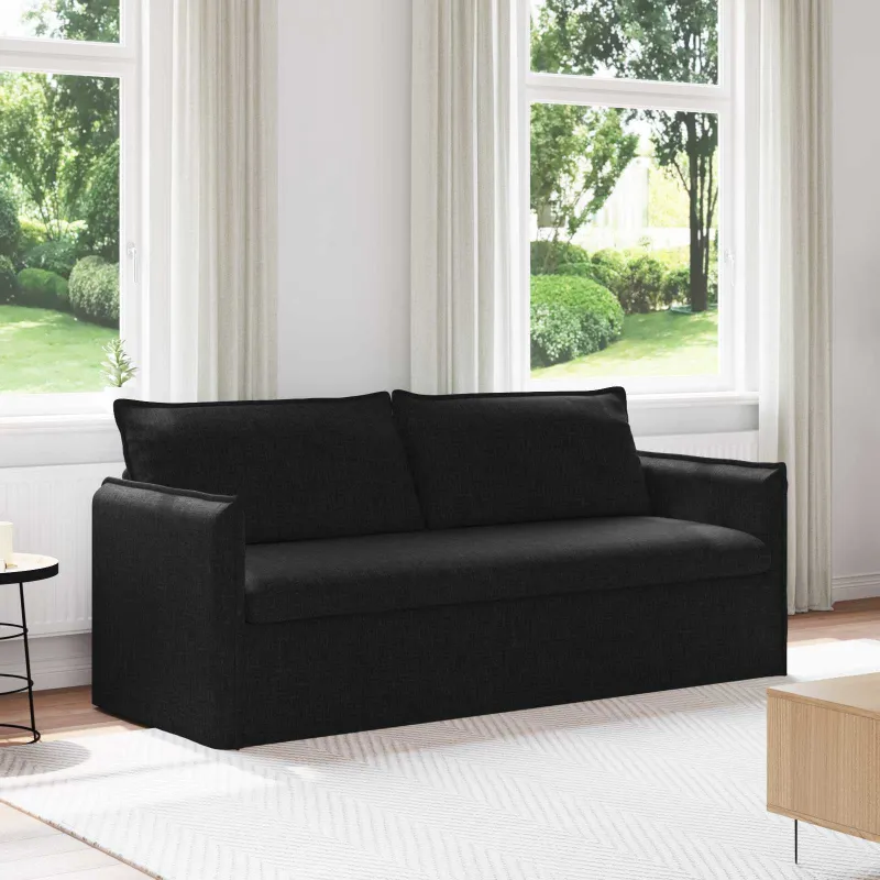 Sofa Juoda 196 x 82 x 85 cm audinys