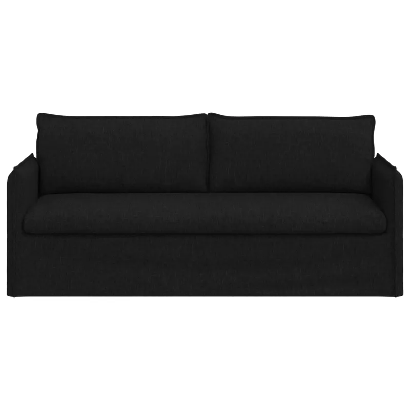Sofa Juoda 196 x 82 x 85 cm audinys