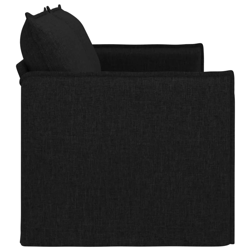 Sofa Juoda 196 x 82 x 85 cm audinys