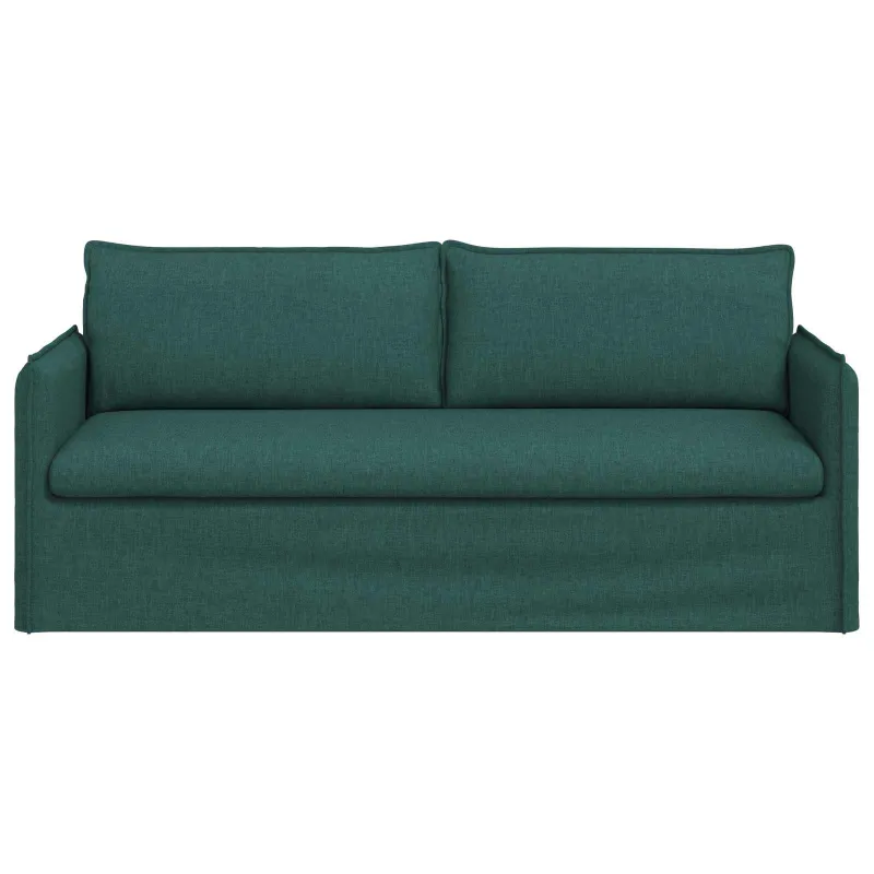 Sofa Tamsiai žalia 196 x 82 x 85 cm audinys