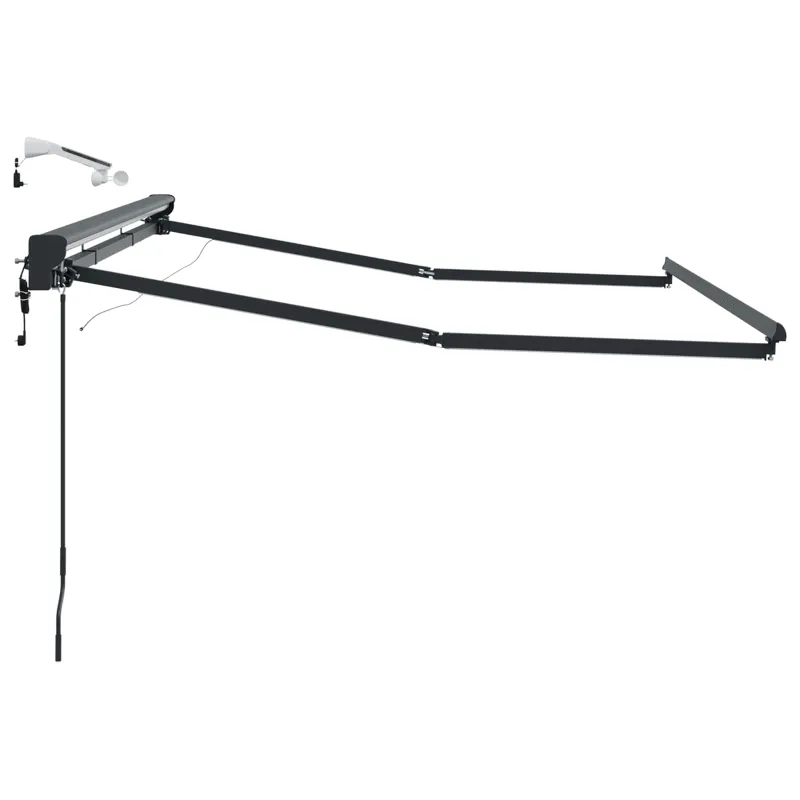 Elektrinė markizė su LED apšvietimu Antracitas 2,5 x 2 m