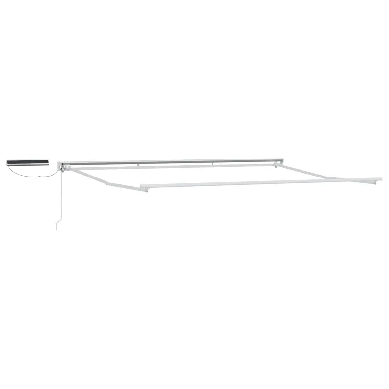 Elektrinė ištraukiama markizės sistema Baltas 4 x 2 m Plienas